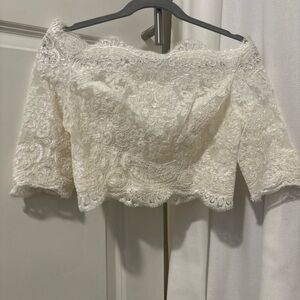 Elegant Lace Off-Shoulder Top